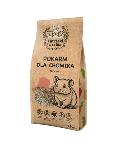 KUCHNIA SZEFA Futrzaki i Spółka Hrană pentru hamsteri 750 g