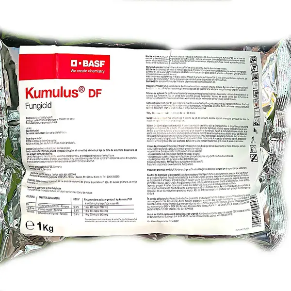 Kumulus DF 1 kg fungicid de contact pe baza de Sulf, BASF, fainare (vita de vie, mar, castraveti) - Default Title