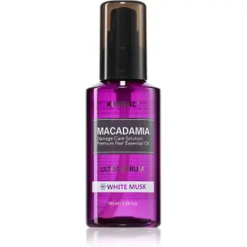 KUNDAL Macadamia Ultra Serum White Musk ser ulei regenerator pentru par deteriorat