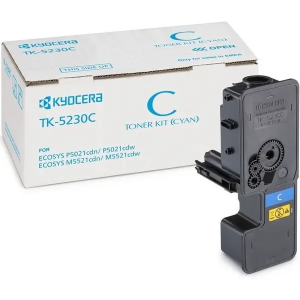 Kyocera CARTUS TONER CYAN TK-5230C 2.2K ORIGINAL KYOCERA ECOSYS M5521CDN