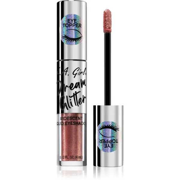 L.A. Girl Cosmetics Dream Glitter farduri de ochi lichide cu sclipici culoare Rose Gold 4 ml