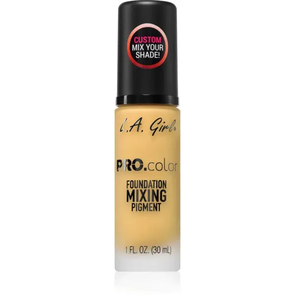 L.A. Girl Cosmetics PRO. Color pigment colorant pentru machiaj culoare Yellow 30 ml