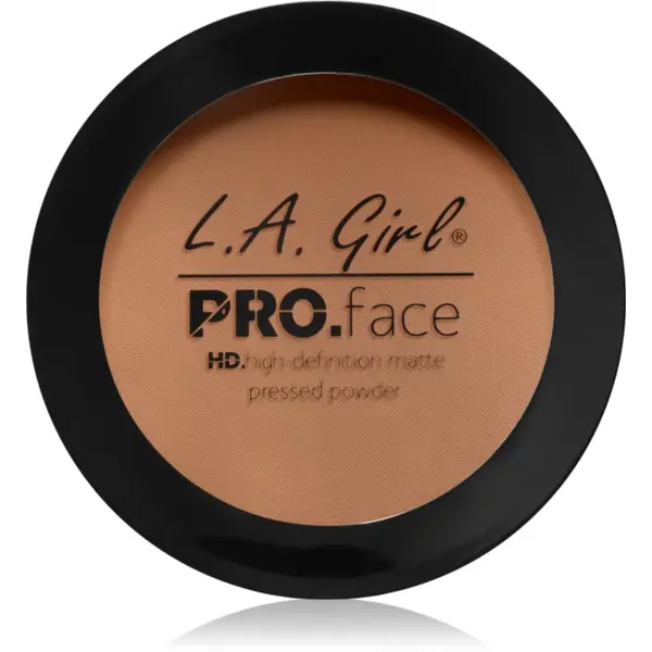 L.A. Girl Cosmetics PRO. Face HD pudra compacta cu efect matifiant culoare Soft Honey 7 g