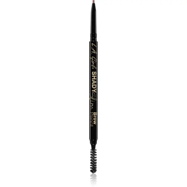L.A. Girl Cosmetics Shady Slim creion pentru sprancene cu pensula culoare Warm Brown 0.08 g