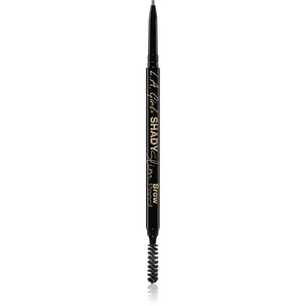 L.A. Girl Cosmetics Shady Slim creion pentru sprancene cu pensula culoare Medium Brown 0.08 g