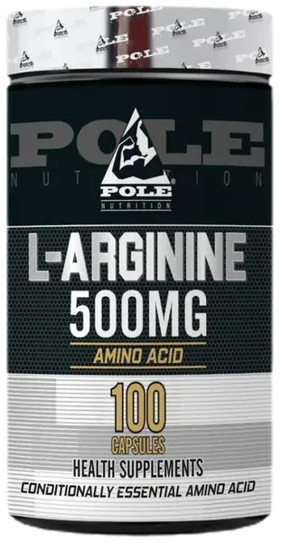 L-Arginine, 500 mg, 100 capsule, Pole Nutrition