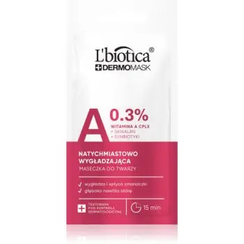 L’biotica DermoMask A 0,3% mască facială de netezire
