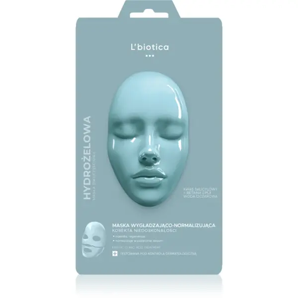 L’biotica Estetic Clinic Acid Treatment mască intensă cu hidrogel cu efect de netezire 1 buc