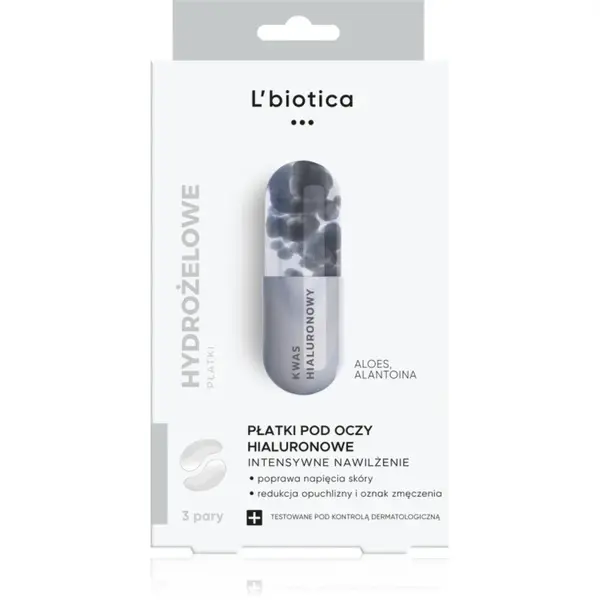 L’biotica Eye Patches Hyaluronic masca pentru hidratare intensa zona ochilor 3x2 buc