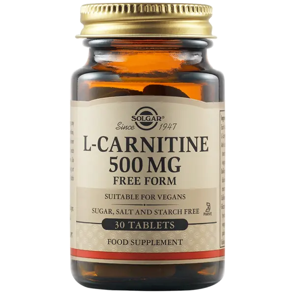L-Carnitina, 30 tablete, Solgar