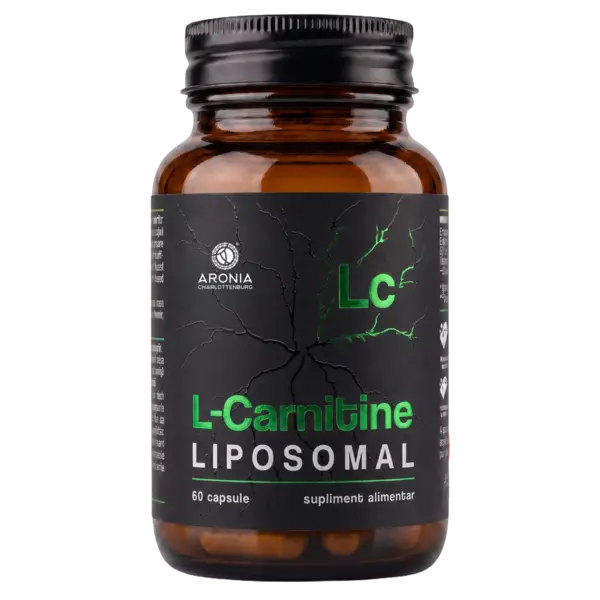 L-Carnitine Liposomal — 60 capsule cu L-Carnitină L-Tartrat în format lipozomal, pentru susținerea energie, metabolismului și performanței fizice