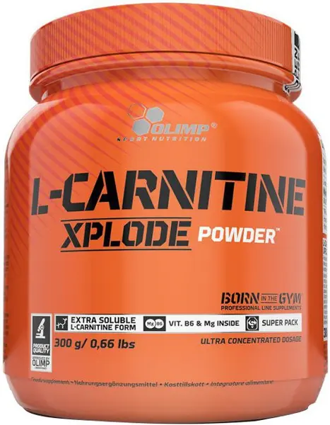 L-Carnitine Xplode, cireașă, 300 g, Olimp