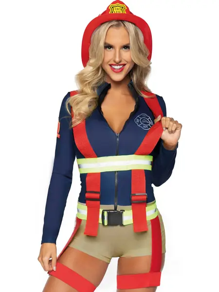 L - Costum de pompier 86921 Rosu