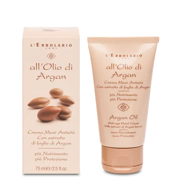 L'Erbolario Crema de maini antird cu ulei de argan, 75ml