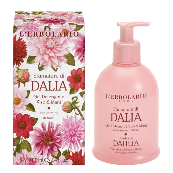 L'Erbolario Gel de curatare maini si fata Shades of Dahlia, 280ml