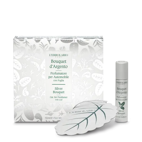 L'Erbolario Odorizant pentru masina cu frunza Silver Bouquet, 10ml