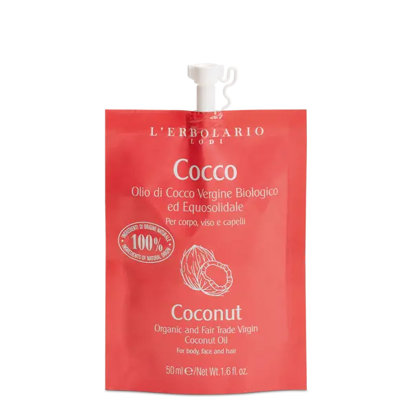 L'Erbolario Ulei pentru corp & fata & par Coconut, 50ml