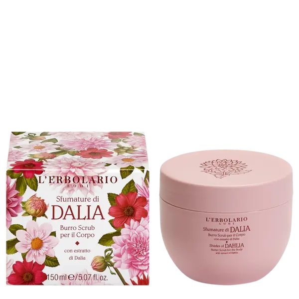L'Erbolario Unt exfoliant pentru corp Shades of Dahlia, 150ml