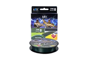 L&K FINE BRAID 8 0,2 150M 13KG DARK GREEN
