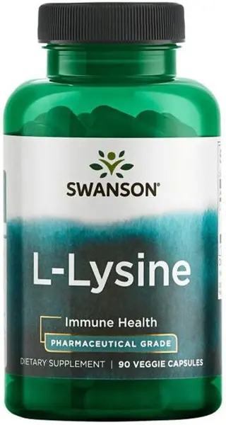 L-Lysine, 90 capsule vegetale, Swanson