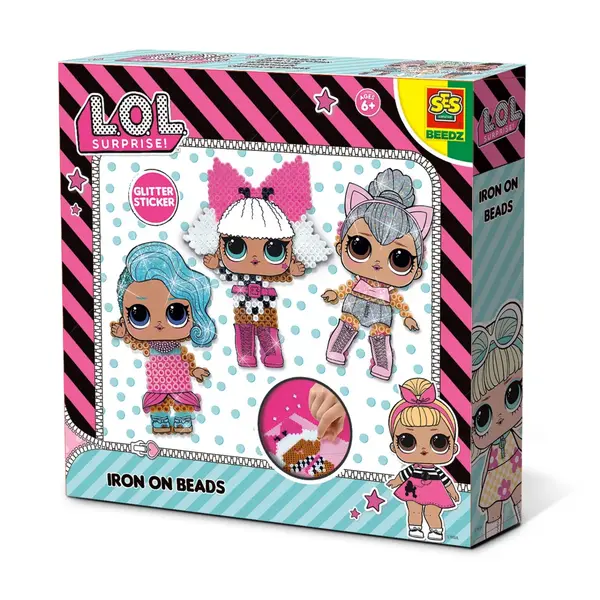 L.O.L. - Set creativ 1400 margele de calcat Beedz,+5 ani