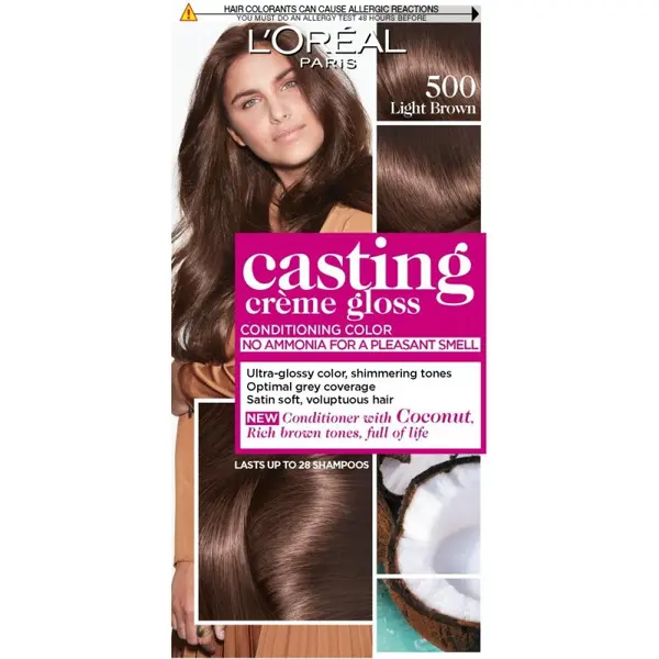 L'Oréal CASTING CREAM GLOSS 500 Maro Mediu Volum 1 bucata