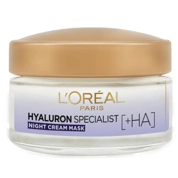 L'Oréal Crema antirid de noapte L Oreal Paris Hyaluron Specialist cu acid hialuronic Volum 50 ml