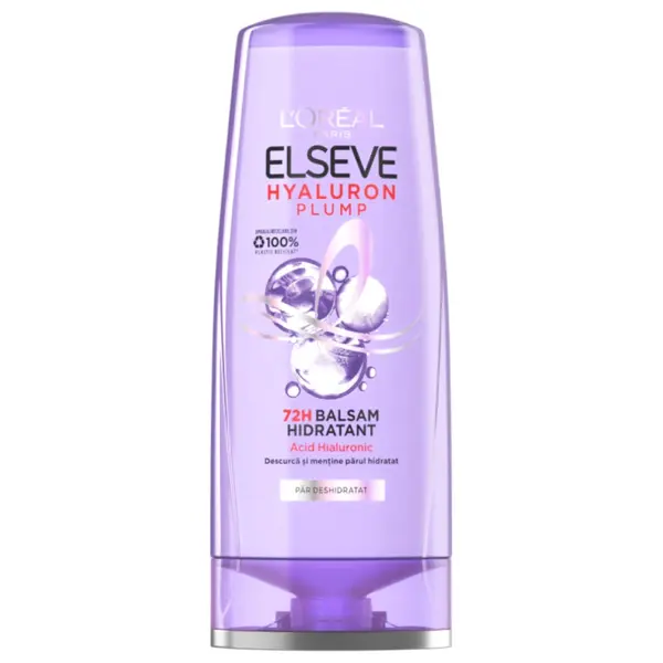 L Oreal Elseve Balsam, 200 ml, Hyaluron Plump, pentru par deshidratat