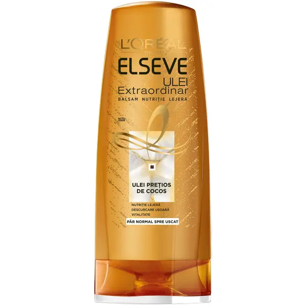 L Oreal Elseve Balsam, 200 ml, Ulei Extraordinar cu Ulei de Cocos pentru par normal spre uscat
