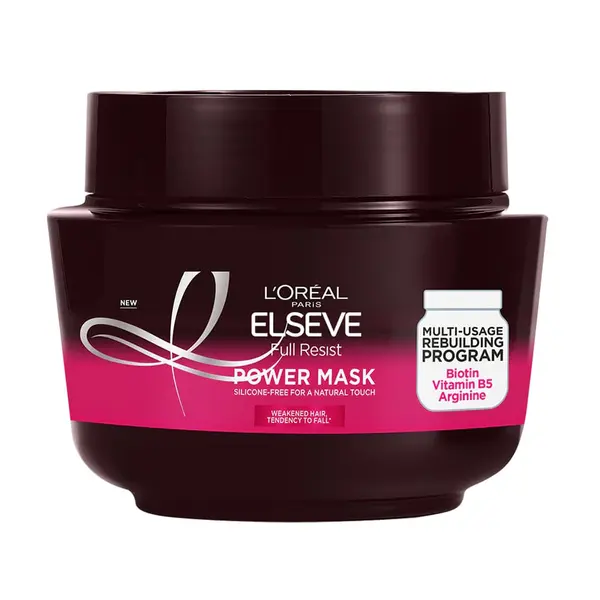 L Oreal Elseve Masca de par fortifianta, 300 ml, Full Resist, pentru par fragil cu tendinta de cadere
