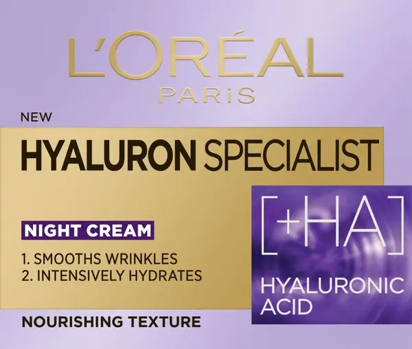 L'Oréal Hyaluron Specialist Crema de față de noapte, 50 ml