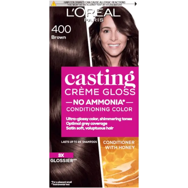 L'Oreal Paris Casting Creme Gloss 400 Brown Vopsea de păr Volum 400 Brown