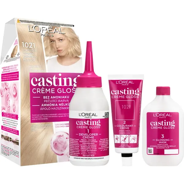 L’Oréal Paris Casting Creme Gloss culoare par culoare 1021 Coconut Kiss 1 buc
