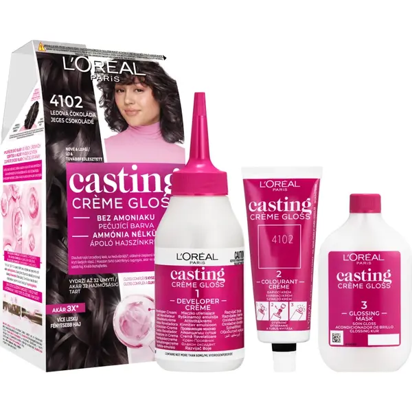 L’Oréal Paris Casting Creme Gloss culoare par culoare 4102 Iced Chocolate 1 buc