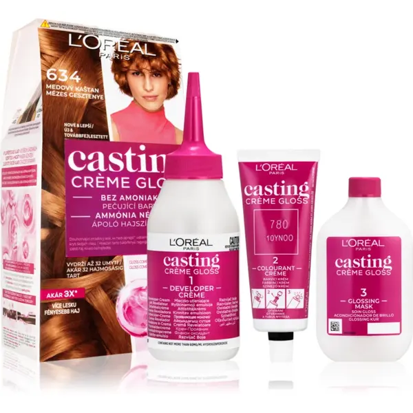 L’Oréal Paris Casting Creme Gloss culoare par culoare 634 Miel Marron 1 buc