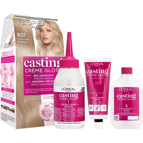 L’Oréal Paris Casting Creme Gloss culoare par culoare 801 Almond 1 buc