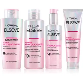 L’Oréal Paris Elseve Glycolic Gloss set pentru păr