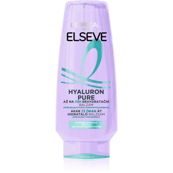 L’Oréal Paris Elseve Hyaluron Pure balsam de păr pentru scalp gras și vârfuri uscate 300 ml