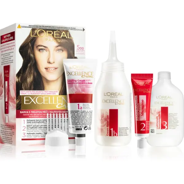 L’Oréal Paris Excellence Creme culoare par culoare 500 Light Brown 1 buc
