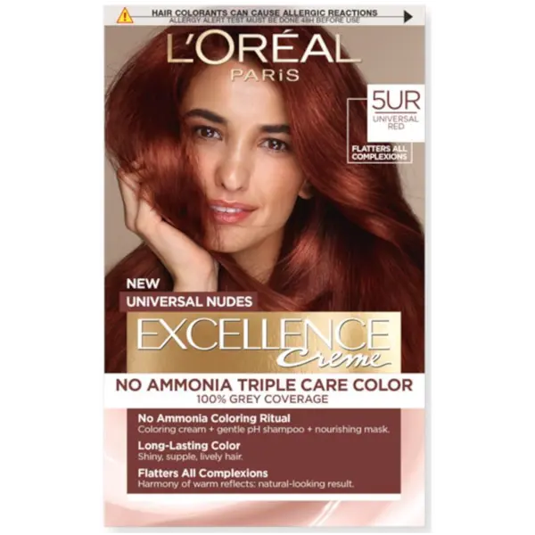 L'Oreal Paris Excellence Universal Nudes Vopsea de păr Volum 5UR Universal Red