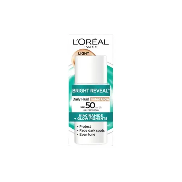L'Oreal Paris Fluid facial colorat UV Bright Reveal Volum 50 ml Light