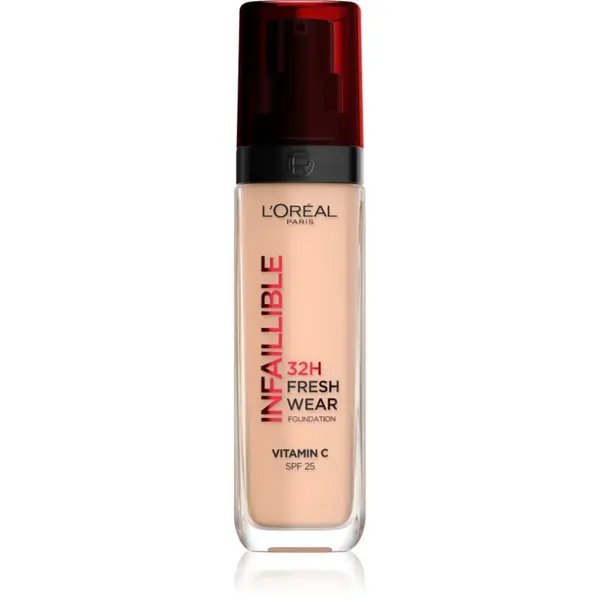 L’Oréal Paris Infaillible 32H Fresh Wear fard lichid de lunga durata culoare 145 Cool Rose 30 ml