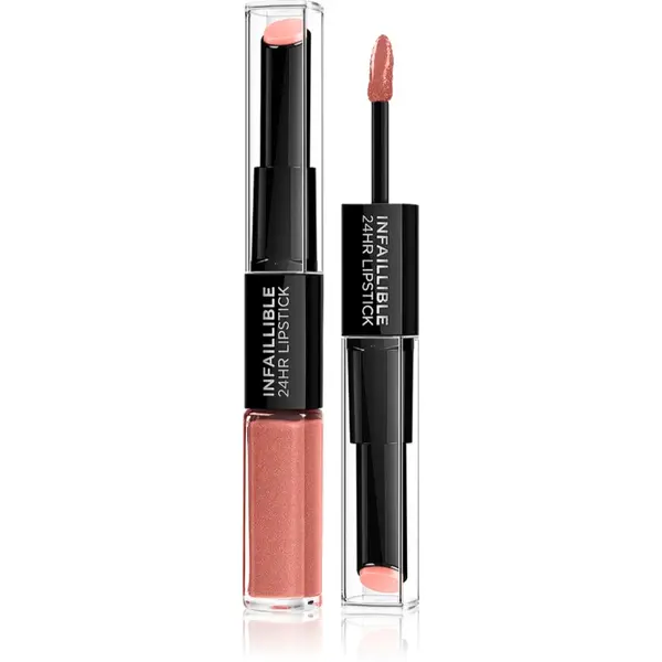 L’Oréal Paris Infallible ruj rezistent si luciu de buze. 2 in 1 culoare 312 Incessant Russet 5 ml