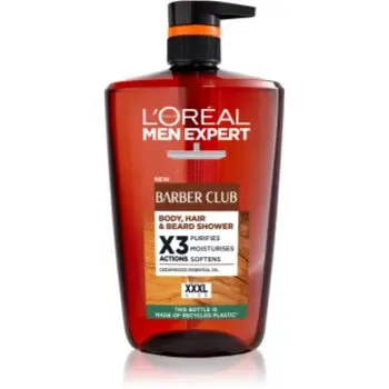 L’Oréal Paris Men Expert Barber Club Gel de duș pentru bărbați pentru păr, barbă și corp