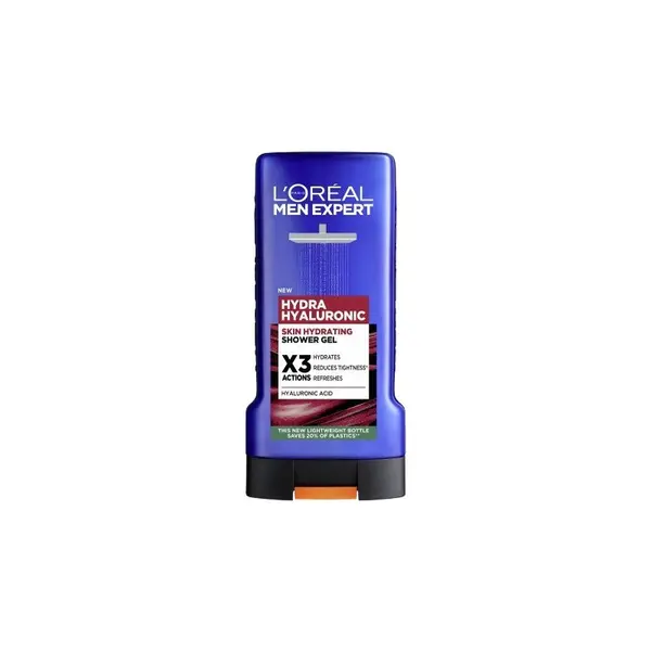L'Oreal Paris Men Expert Hydra Hyaluronic Shower Gel Gel de duș hidratant pentru bărbați Volum 300 ml
