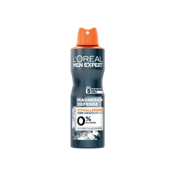 L'Oreal Paris Men Expert Magnesium Defense Deodorant spray pentru bărbați Volum 150 ml