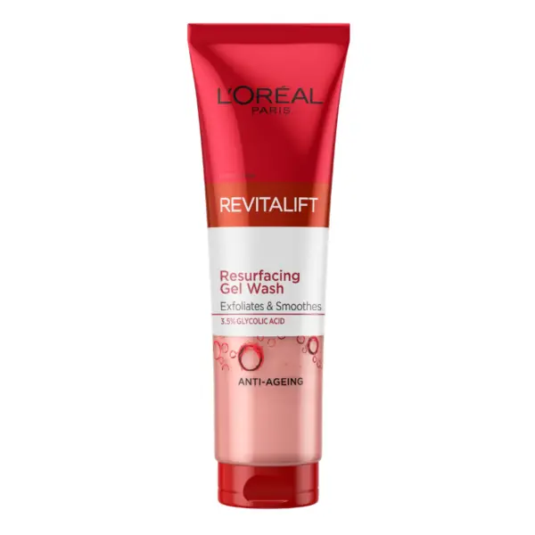 L'Oreal Paris Revitalift Gel Wash Gel de față exfoliant glicolic Volum 150 ml