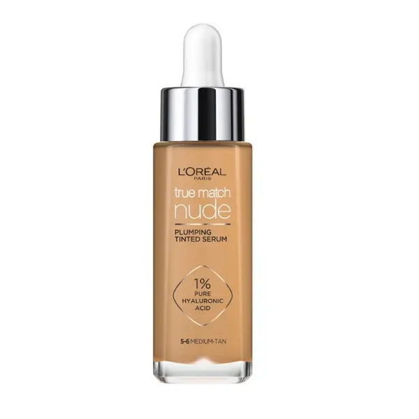 L'Oréal Paris True Match Nude Plumping Serum Ser hidratant de tonifiere 30ml Volum 5-6 Medium Tan