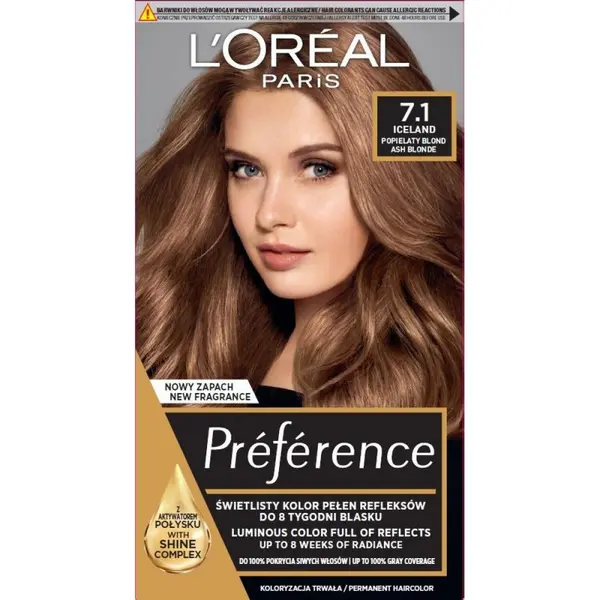 L'Oréal PREFERENCE 7.1 Blond cenușiu Volum 1 bucata