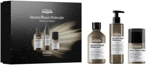 L'Oréal Professionnel Absolut Repair Molecular Set - Șampon, Ser și Mască, 300 + 250 + 50 ml